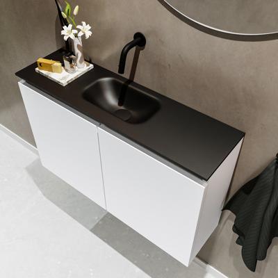 MONDIAZ TURE 80cm toiletmeubel talc. EDEN wastafel urban midden geen kraangat