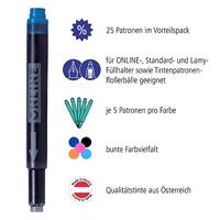 Inktpatroon online kombi 25st assorti - thumbnail