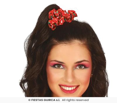 Kerstmis Scrunchie Rood