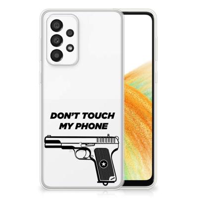 Samsung Galaxy A33 5G Silicone-hoesje Pistol DTMP Samsung Galaxy A33 5G Silicone-hoesje Pistol DTMP