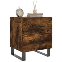 Nachtkastjes 2 st 40x35x47,5 cm bewerkt hout gerookt eikenkleur - thumbnail