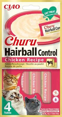 INABA CHURU HAIRBALL CHICKEN RECIPE 4X14GR INABA CHURU HAIRBALL CHICKEN RECIPE 4X14GR