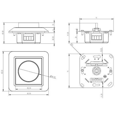 Deko Light Dimmer Phasenabschnitt 930060 Dimmer Wit