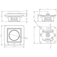 Deko Light Dimmer Phasenabschnitt 930060 Dimmer Wit - thumbnail