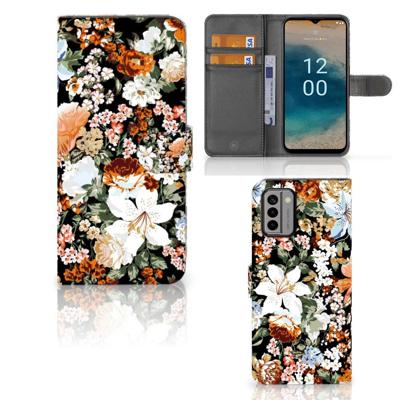 Hoesje voor Nokia G22 Dark Flowers Hoesje voor Nokia G22 Dark Flowers