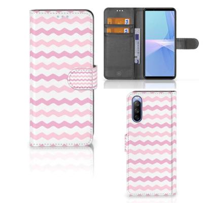 Sony Xperia 10 III | Telefoon Hoesje | Waves Roze Sony Xperia 10 III | Telefoon Hoesje | Waves Roze