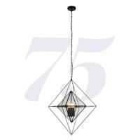 Searchlight Zwarte hanglampDiamond - 7323-3BK - thumbnail