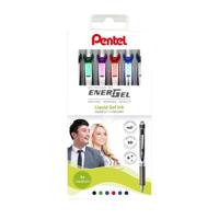 Gelschrijver Pentel BL77 Energel medium assorti 6 stuks - thumbnail