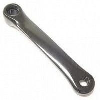 Crankarm links 152mm aluminium - zwart