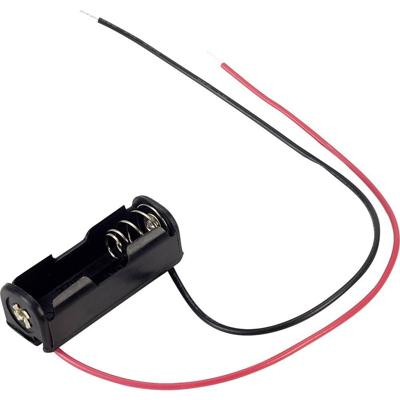 TRU COMPONENTS BH-511-4A Batterijhouder Aantal cellen: 1 N (lady) Kabel