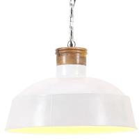 VidaXL Hanglamp industrieel e27 42 cm wit - thumbnail