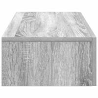 Wandschap met lades 80x33x17 cm bewerkt hout grijs sonoma eiken - thumbnail