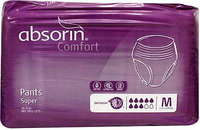 Absorin Comfort pants super maat M tot 105cm 18 Stuks