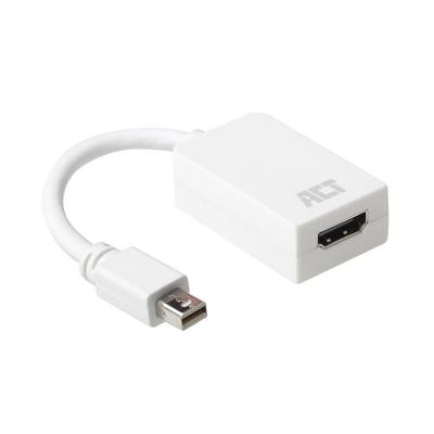 ACT 0,15 meter Mini DisplayPort male naar HDMI-A female adapter