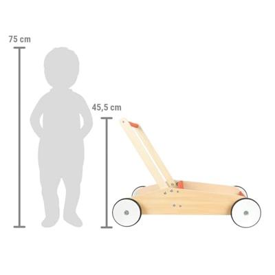 Small Foot - houten loopwagen koper rood