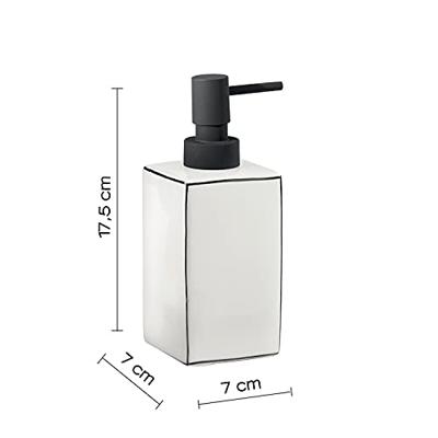 Zeepdispenser Sapho Lucrezia Vrijstaand 400 ML Keramiek Wit Sapho