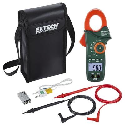 Extech Extech EX820A Stroomtang Digitaal IR-thermometer, LoZ CAT IV 600 V Weergave (counts): 6000