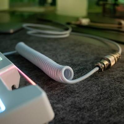 Akyga USB-kabel USB 2.0 USB-C stekker, USB-A stekker 3.00 m Wit AK-USB-48