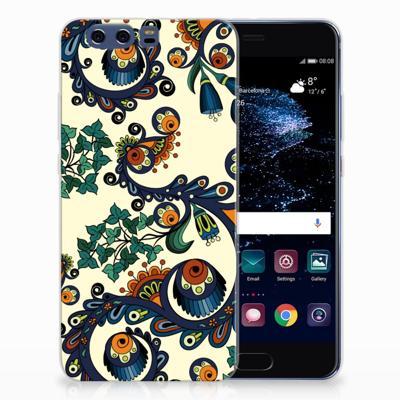 Siliconen Hoesje Huawei P10 Plus Barok Flower Siliconen Hoesje Huawei P10 Plus Barok Flower