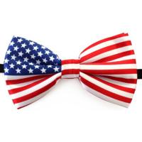 Vlinderstrik Satijn Amerika USA - thumbnail