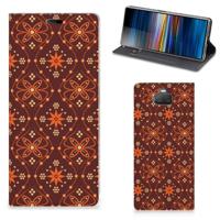 Sony Xperia 10 Plus | Hoesje met Magneet | Batik Brown - thumbnail