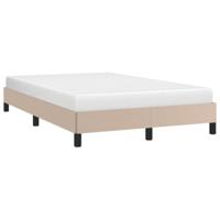 Bedframe zonder matras 120x190 cm kunstleer cappuccinokleurig - thumbnail
