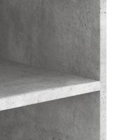 Wandkast 75x35x60 cm bewerkt hout betongrijs - thumbnail