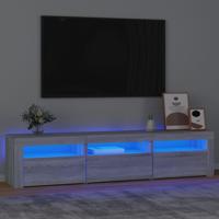 Tv-meubel met LED-verlichting 180x35x40 cm grijs sonoma eiken - thumbnail