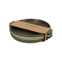 Norlander Outdoor borden - Camping servies - Ronde borden - 23 x 20 x 2,3 cm - Set van 4 - Multikleur - thumbnail