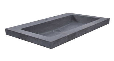 Wiesbaden hardstenen meubelwast. 60x46x5 met 1 kr.gat