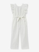 Jumpsuit voor meisjes Suzanne - CYRILLUS ecru - thumbnail