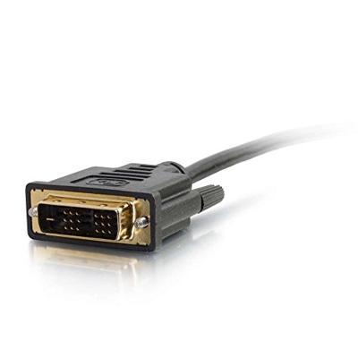 C2G 0.5M HDMI naar DVI-D hoge snelheid Digital Video kabel, DVI naar HDMI Monitor Adapter Kabel, Full 1080p HD Geschikt voor PS4, Raspberry Pi, Roku, Xbox One, blauw Ray, DVD