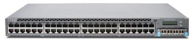 Juniper EX Series EX4300-48P - Switch - C3 - gemanaged - 48x10/100/1000 (PoE+) + 4x 40 Gigabit Qagno+ - luchtstroom van voor naar achteren - Rackmount - PoE+ (900W)