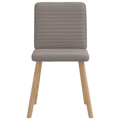 Eetkamerstoelen 6 st stof taupe