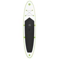 Stand Up Paddleboard opblaasbaar met zeilset groen en wit - thumbnail