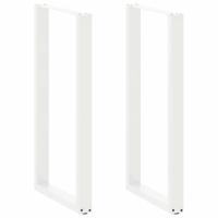 Bartafelpoten 2 st U-vormig 60x(110-111) cm staal wit - thumbnail