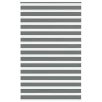 VidaXL Zebra rolgordijn 140x200 cm stofbreedte 135,9 cm donkergrijs - thumbnail