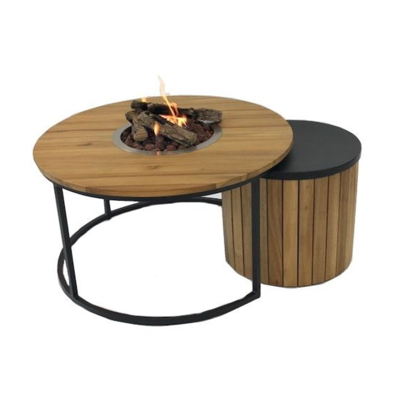 Enjoyfires: Vuurtafel Rondi Ø90x50 cm - Zwart