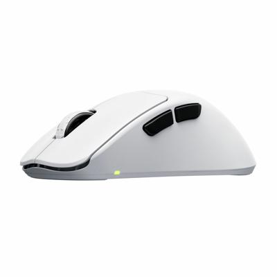 CHERRY XTRFY M64 Pro Wireless, Ultrasnelle Draadloze Gamingmuis, 2,4 GHz, Geoptimaliseerd voor E-Sports, 8K-Muis, Ergonomische Vorm met vlakke Voorkant, Wit