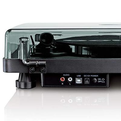 Lenco Houten platenspeler met MMC Cartridge en PC Codering Zwart - L-30BK Lenco Houten platenspeler met MMC Cartridge en PC Codering Zwart - L-30BK