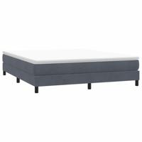 Boxspring zonder matras fluweel donkergrijs 180x210 cm - thumbnail