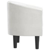 Kuipstoel kunstleer wit - thumbnail