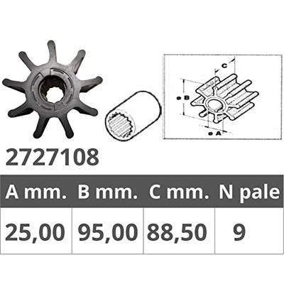 CEF500115T - Impeller JAB.6760-17936 Yanmar