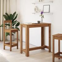 Bartafel 102x50x103,5 cm bewerkt hout artisanaal eikenkleurig - thumbnail