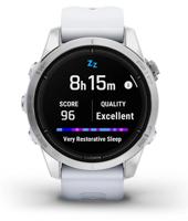 Garmin epix Pro (Gen 2), 42 mm, hoogwaardige smartwatch, geavanceerde trainingstechnologie, ingebouwde zaklamp, witsteen - thumbnail