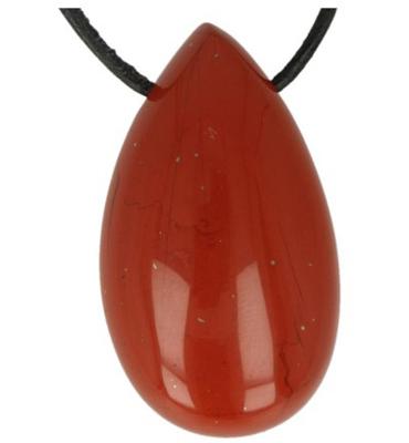 Druppelvormige Hanger Rode Jaspis