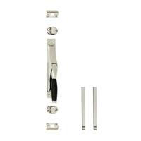 Intersteel Pomp-espagnolet Ton 222 met stangenset 2x 1250mm nikkel/ebbenhout - thumbnail