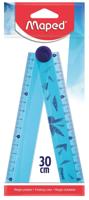 Liniaal maped arctic vibes 30cm opvouwbaar blauw - thumbnail