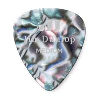 Dunlop 483P14MD Celluloid Shell Pick Abalone Medium plectrum set 12 stuks - thumbnail