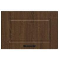 Keukenwandkast Kalmar bewerkt hout bruin eikenkleur - thumbnail